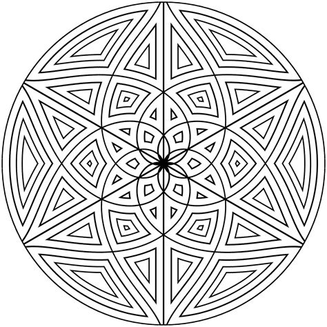 fun geometry coloring pages